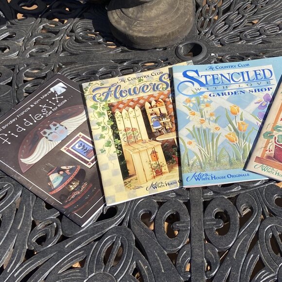 Vintage Stencil Pack – 17 Reusable Stencils & 5 Stencil Books - Picture 4 of 12